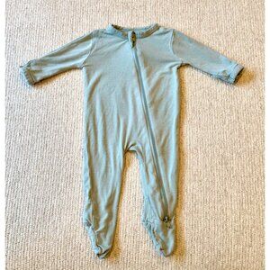 Kyte Baby Size Newborn Zippy Bamboo Light Green Sleeper Pajamas